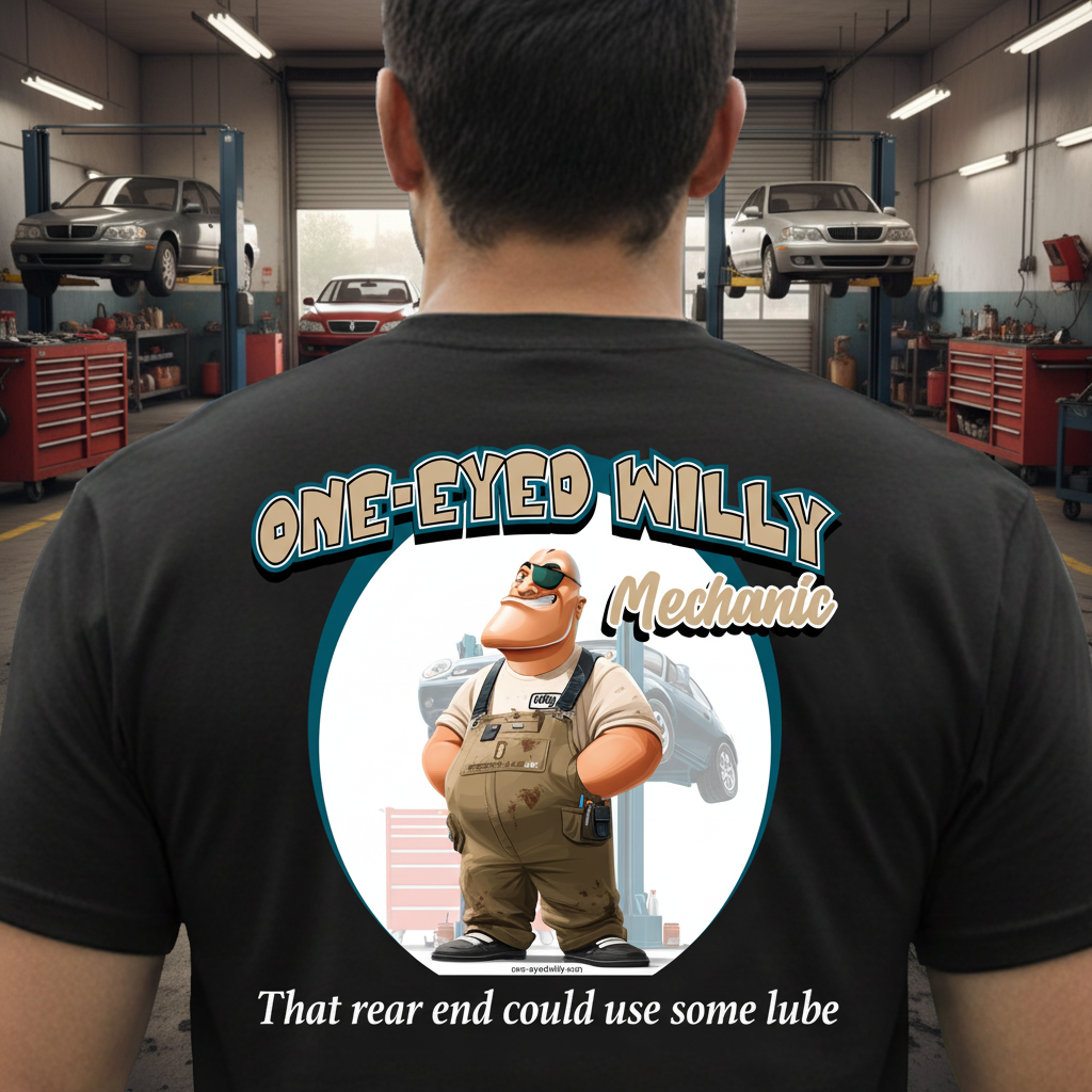 One-Eyed Willy Mechanic - Mechanic Shop Background